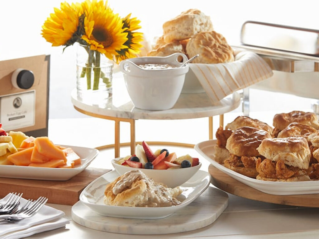 Another Broken Egg Cafe plates of foods