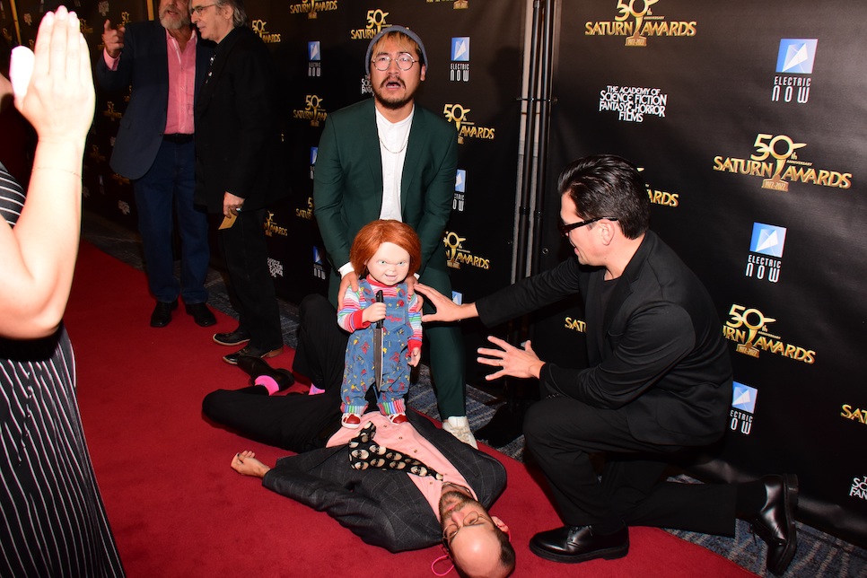 Chucky killing on the red carpet of The Saturn Awards