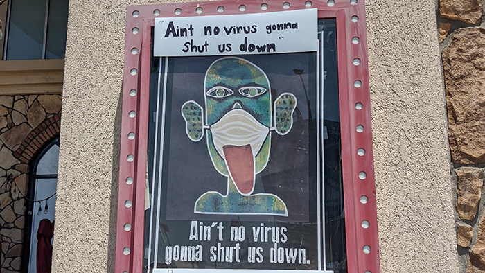 Flappers Comedy Club Presents Drive-By Art Gallery Installation