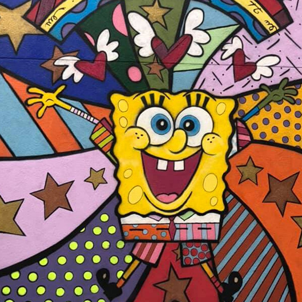 spongebob-mural-burbank Spongebob Mural